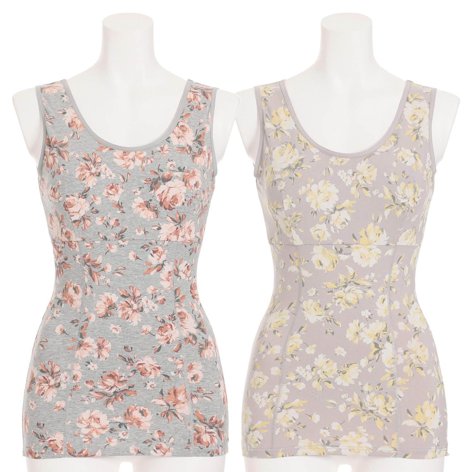 うつくＣ 綿混すっきりサポート カップ付インナー ２枚セット