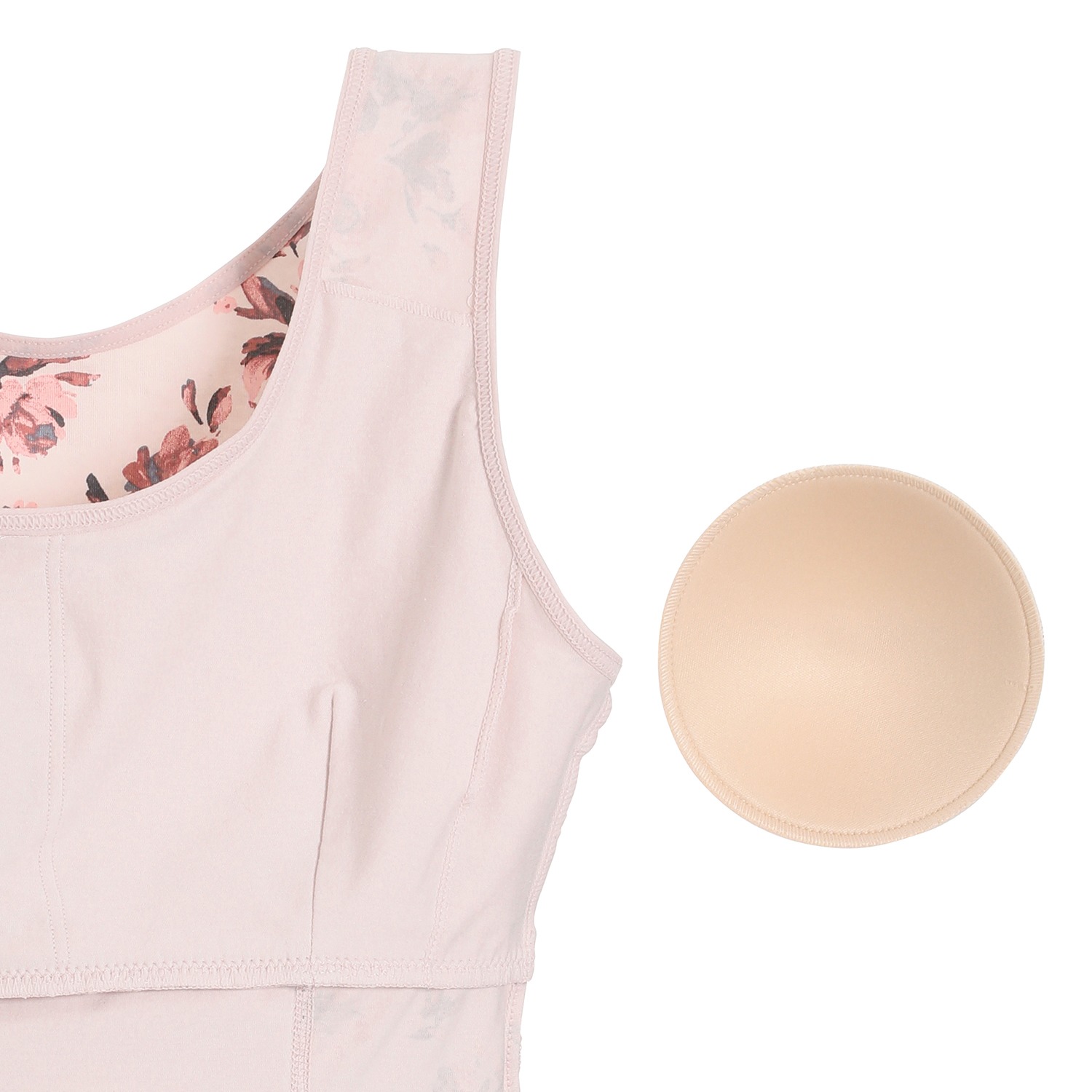 うつくＣ 綿混すっきりサポート カップ付インナー ２枚セット