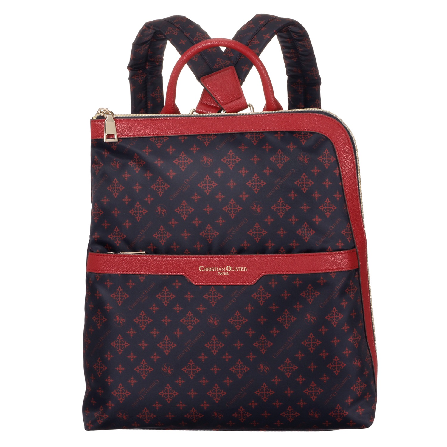 クリスチャン　オリビエ はっ水 モノグラムプリント タウンリュック