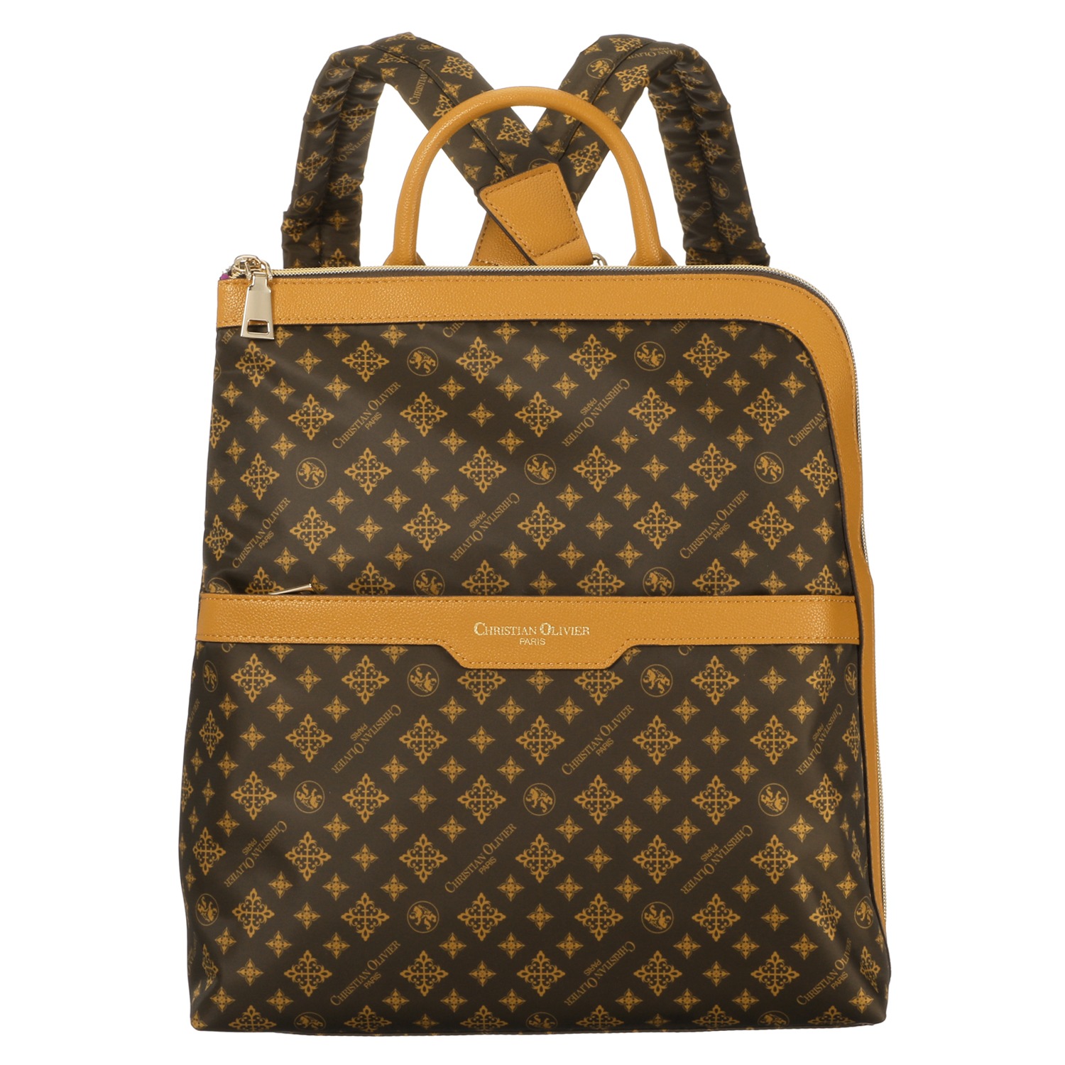 クリスチャン　オリビエ はっ水 モノグラムプリント タウンリュック