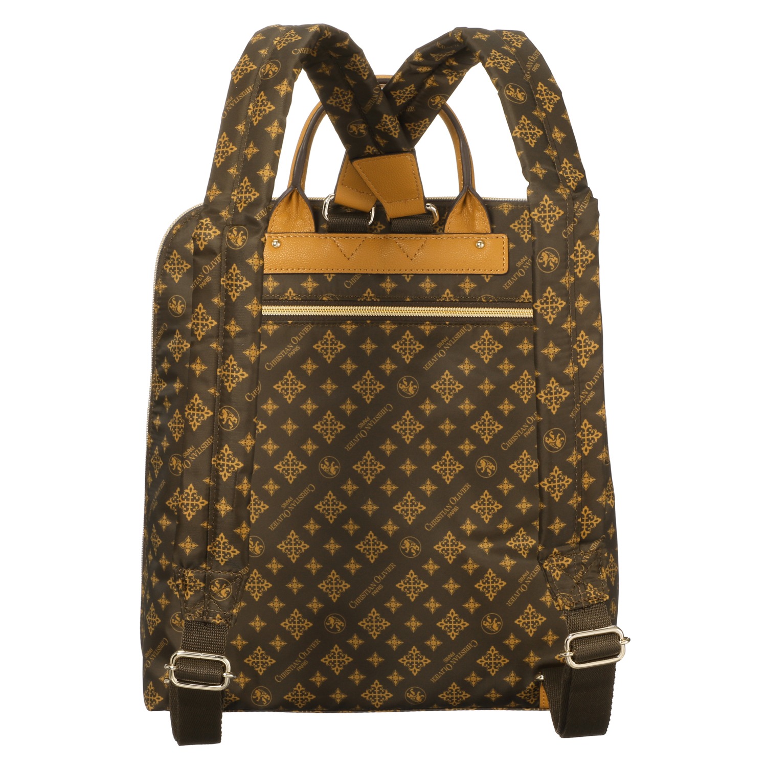 クリスチャン　オリビエ はっ水 モノグラムプリント タウンリュック