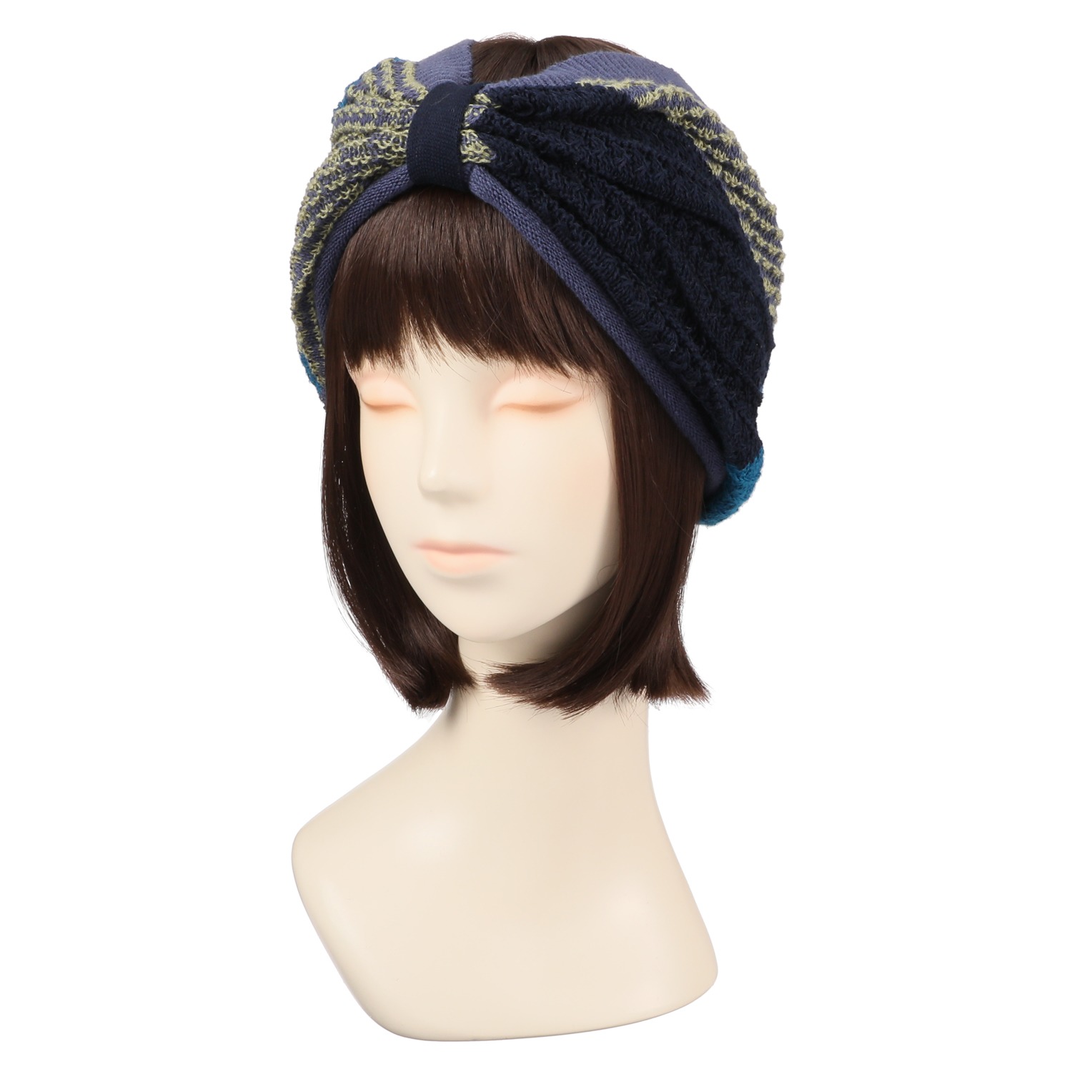 ベル・モード インターシャ編 ニットヘアバンド