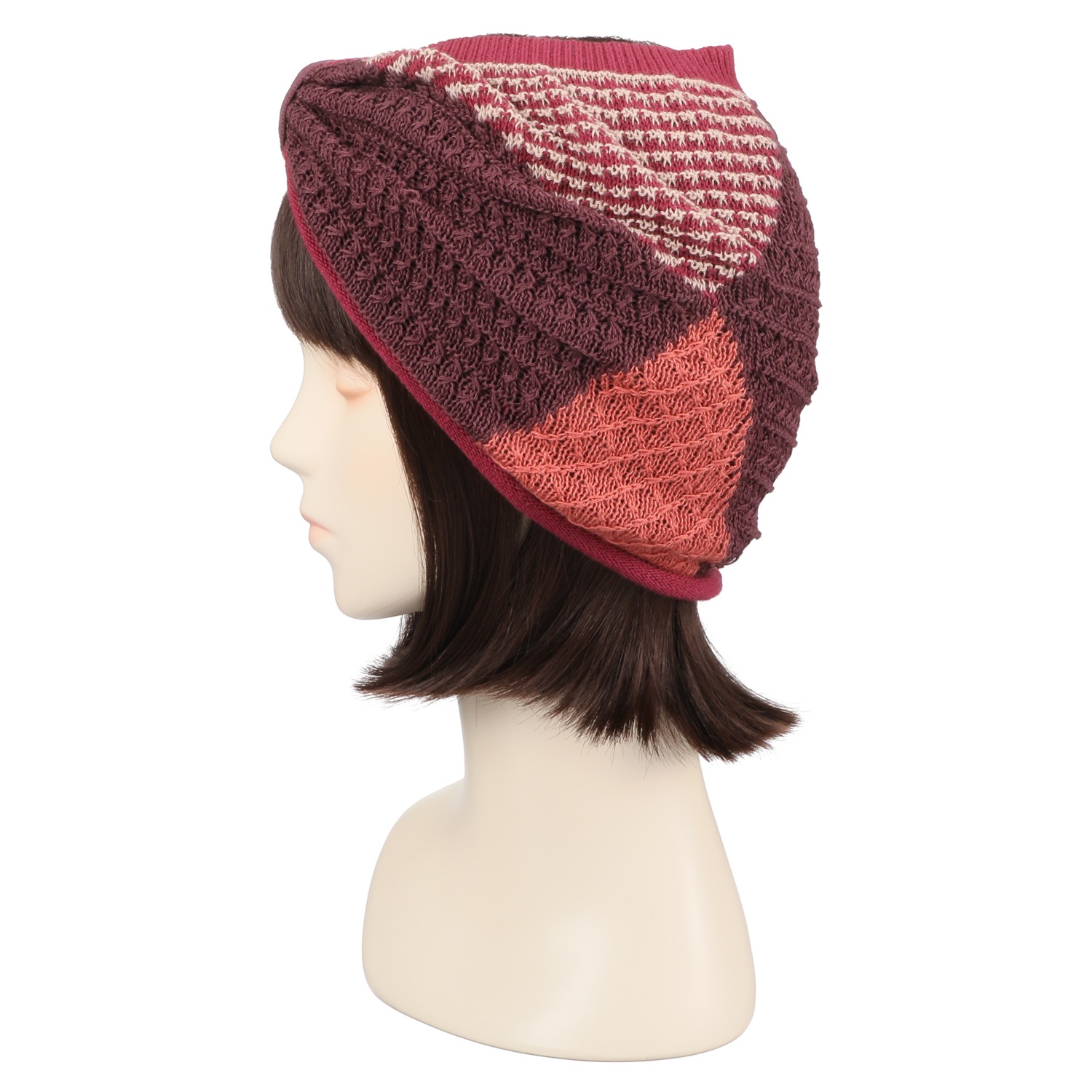 ベル・モード インターシャ編 ニットヘアバンド