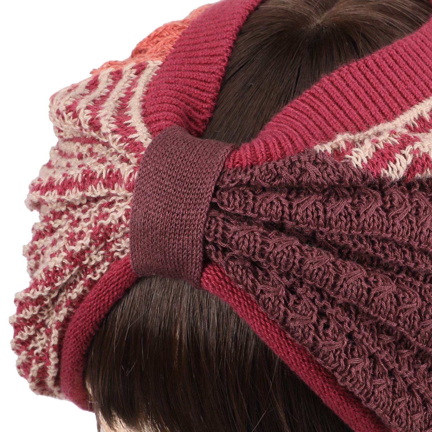 ベル・モード インターシャ編 ニットヘアバンド