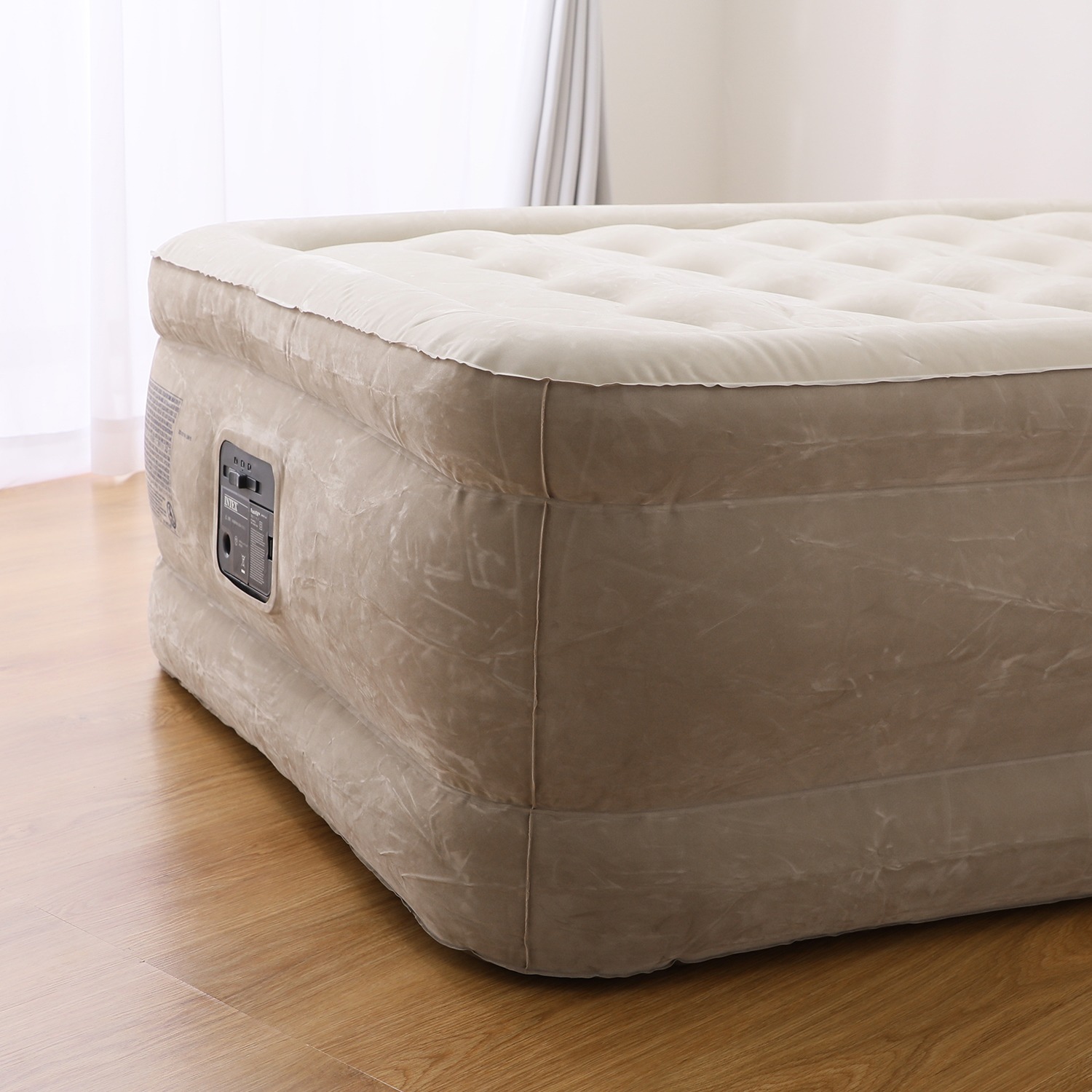 ＜シングル＞インテックス 電動ポンプ内蔵 エアーベッド ウルトラプラッシュ 