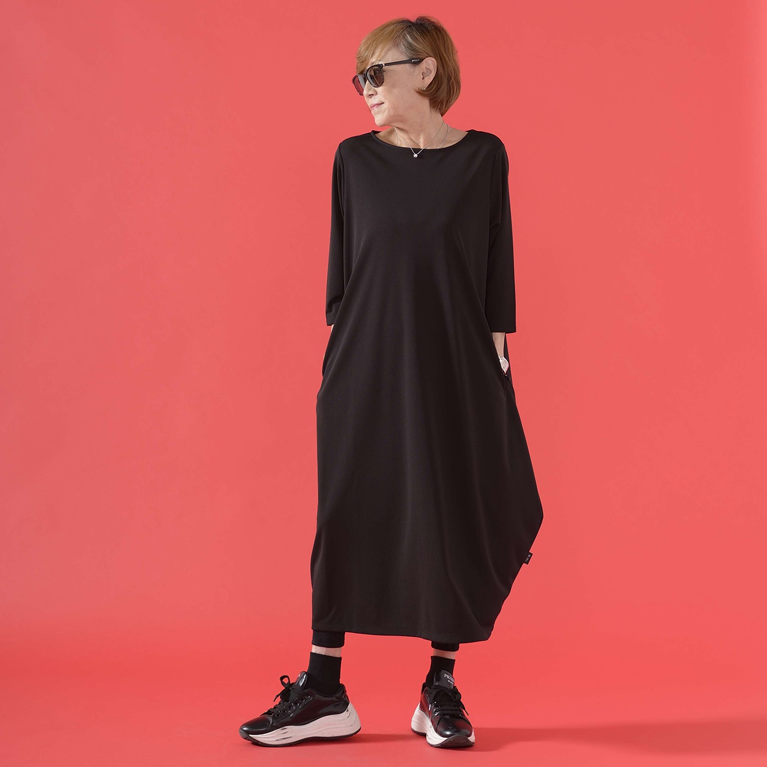 ミニマライズプラス コクーンシルエット ロングワンピース ファッション ワンピース ドレス その他 ミニマライズプラス 通販 テレビショッピングのショップチャンネル