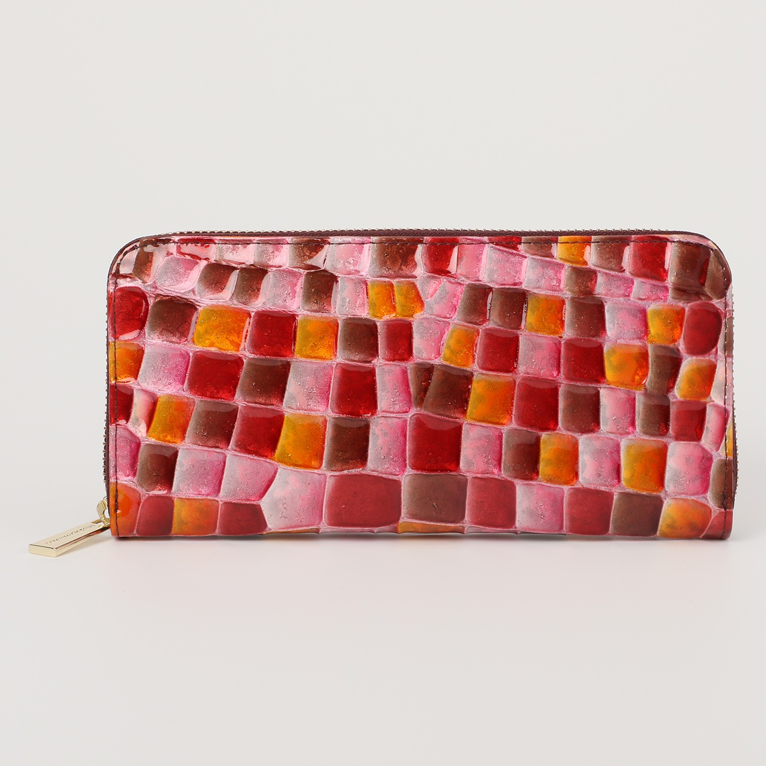 モーダプリンチぺ イタリアンベビーカーフ ラウンドファスナー ウォレット