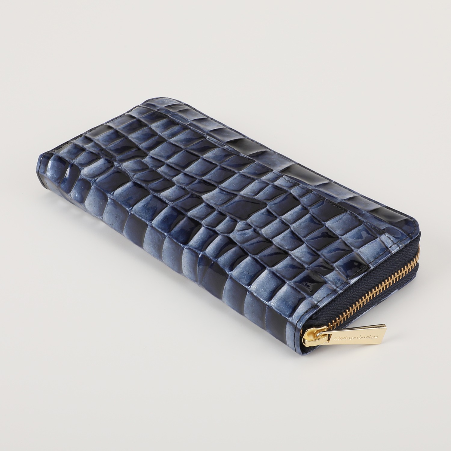 モーダプリンチぺ イタリアンベビーカーフ ラウンドファスナー ウォレット