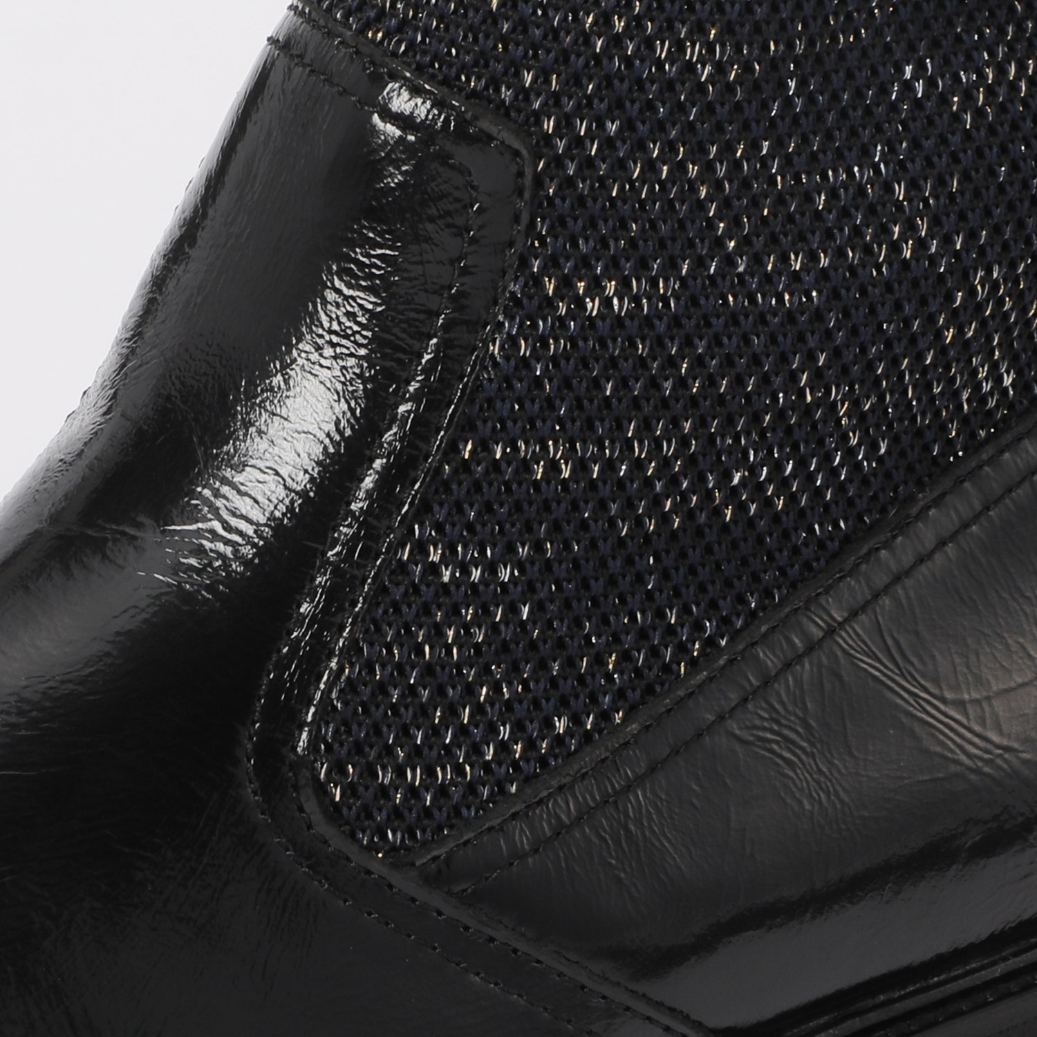 ブソラ 軽量厚底 レザーショートブーツ