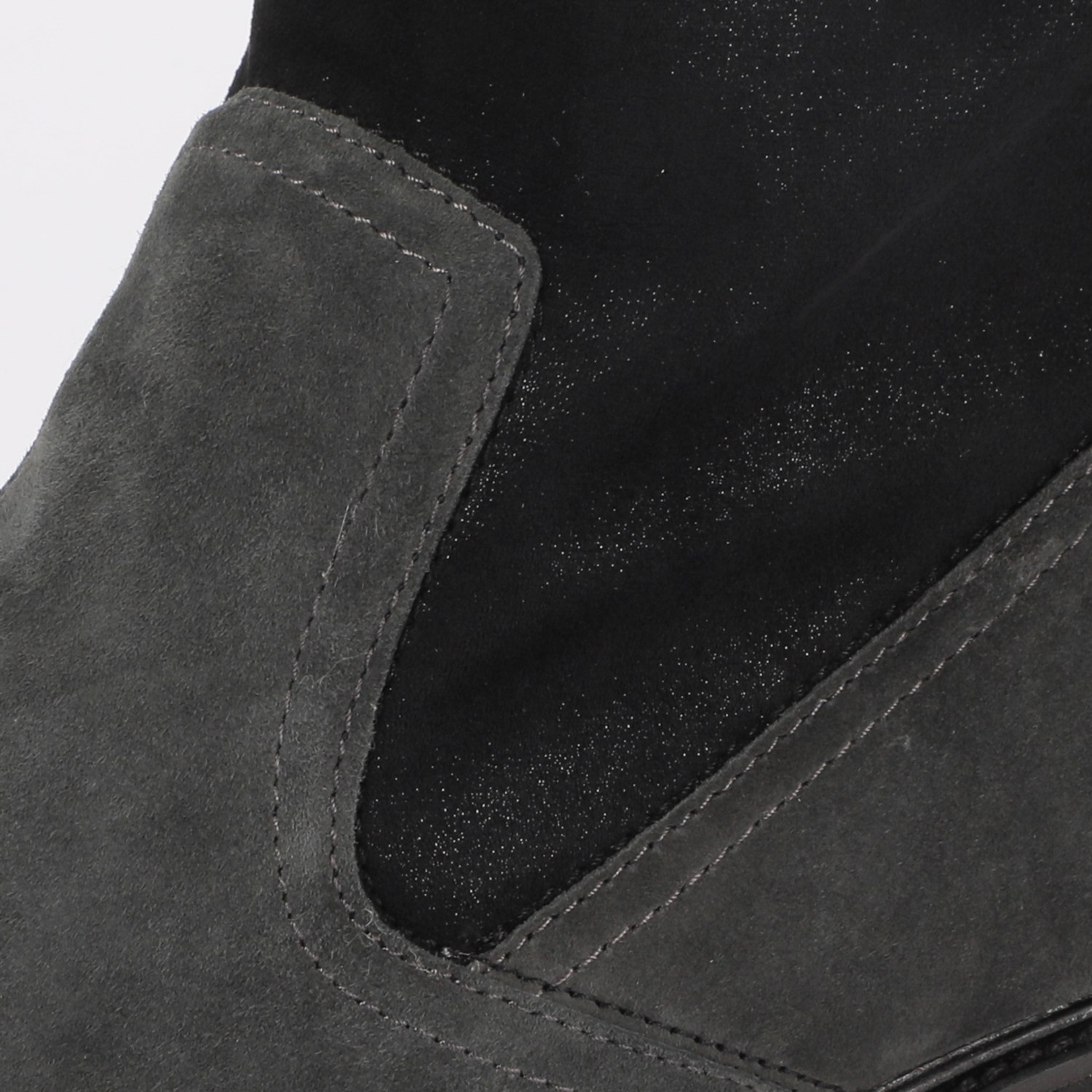 ブソラ 軽量厚底 レザーショートブーツ