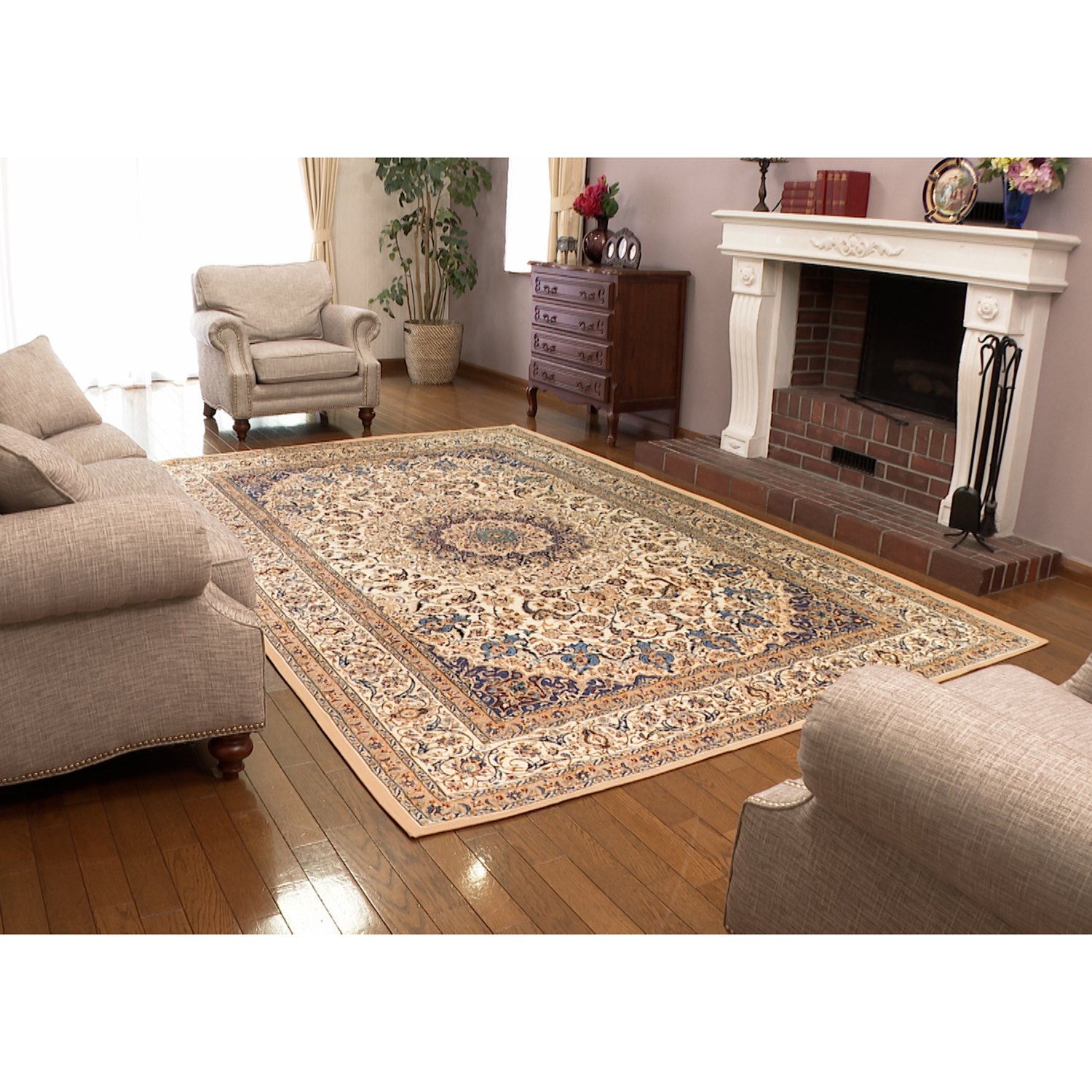 ＜２１０×３１０ｃｍ＞イタリア製 ペルシャンデザイン カーペット “ナイン” 