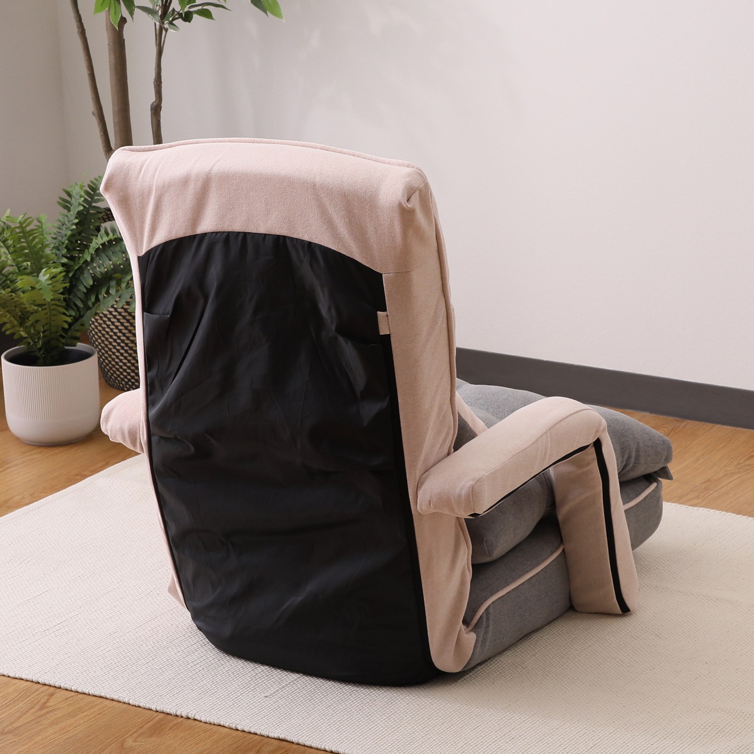 ベストポジションが 見つかる！ モコモコ　肘付き リクライニング座椅子