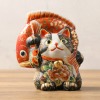 九谷焼 大漁猫