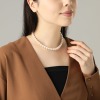 プレミアムパール 貝パールネックレス ＜３６ｃｍ・スリム＞
