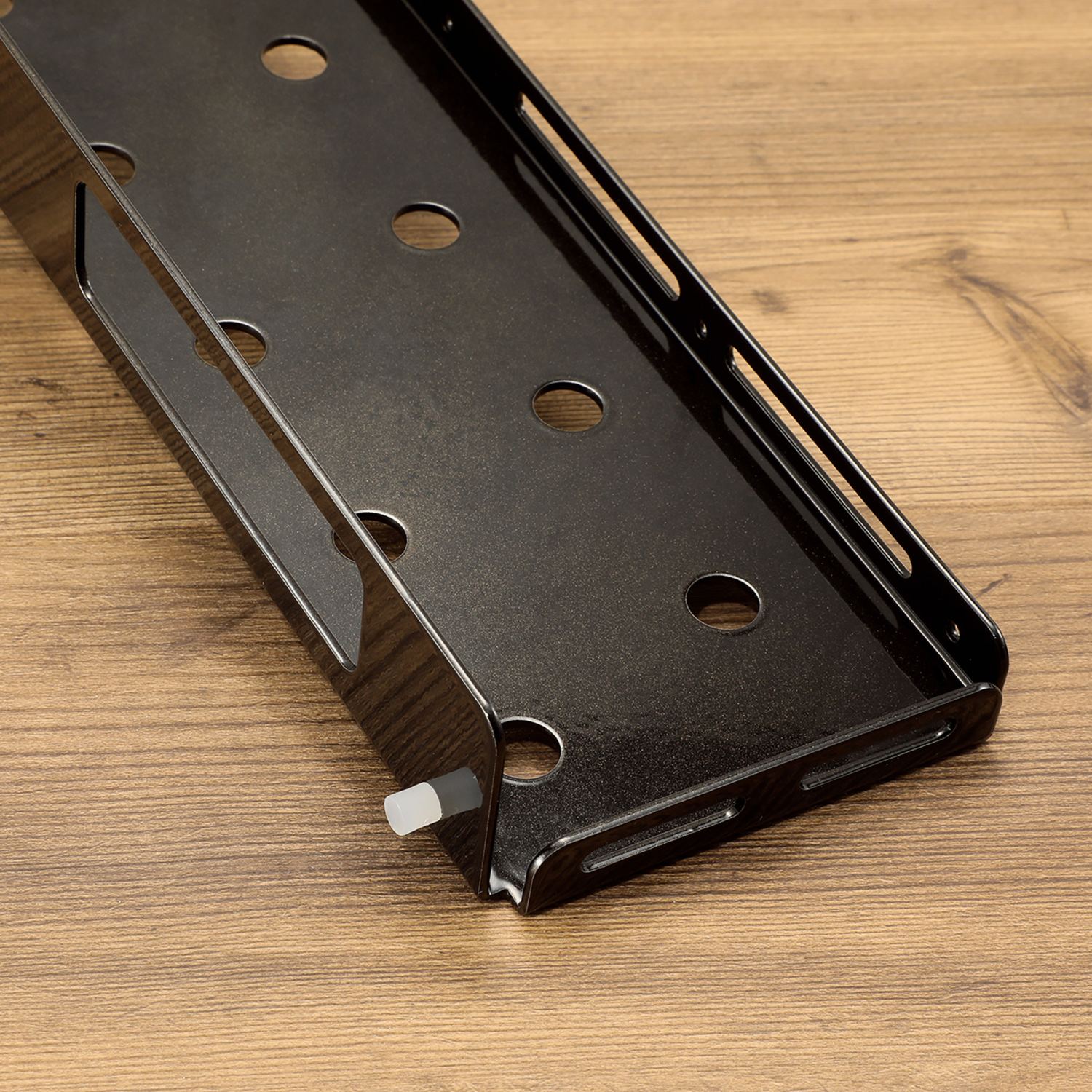 ビバライズ 繰り返し取り付けＯＫ！ アルミ製壁面収納 楽ラック　同色２種３個