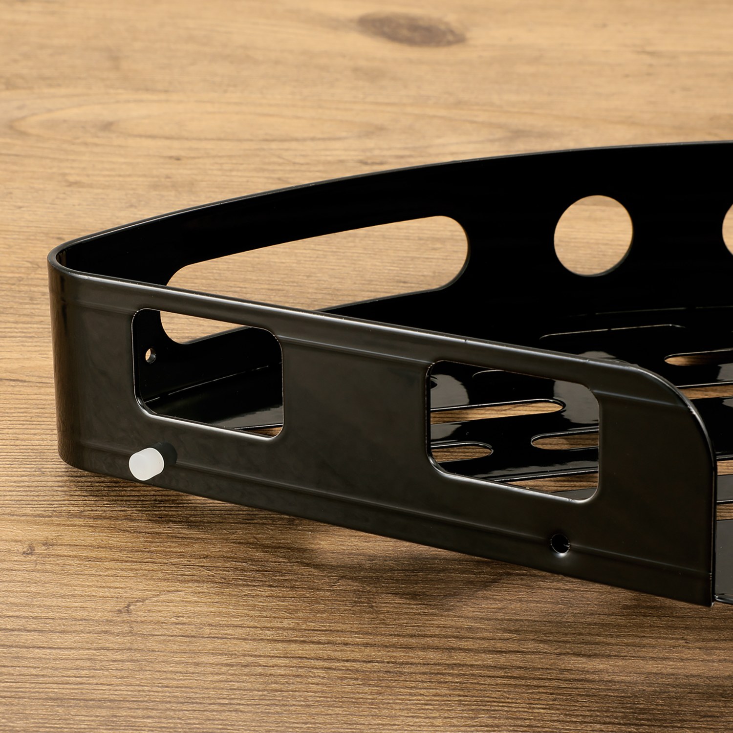 ビバライズ 繰り返し取り付けＯＫ！ アルミ製壁面収納 楽ラック　同色２種３個