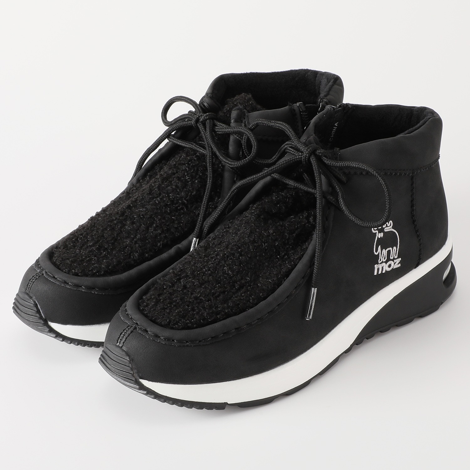 モズ 防水 サイドファスナーデザイン 軽量ブーツ