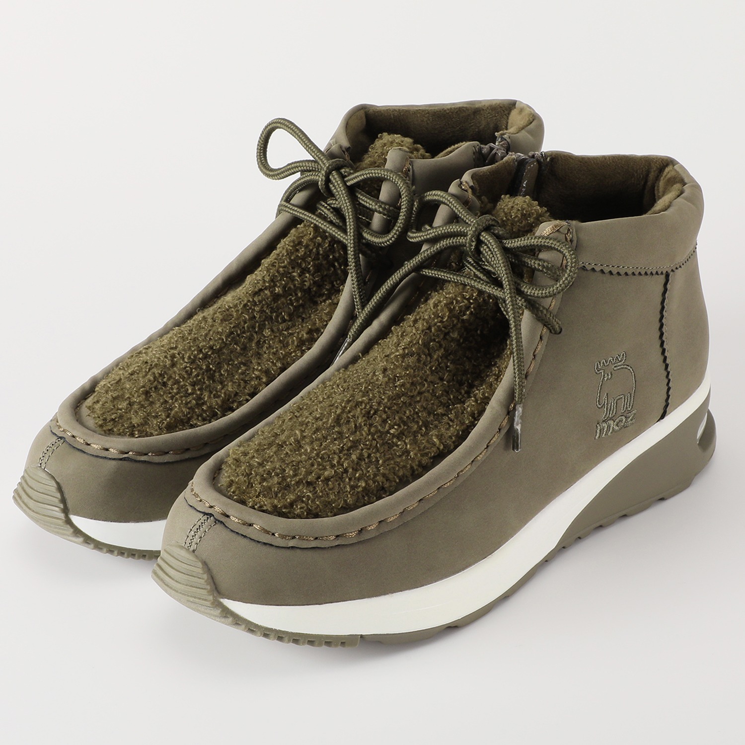 モズ 防水 サイドファスナーデザイン 軽量ブーツ