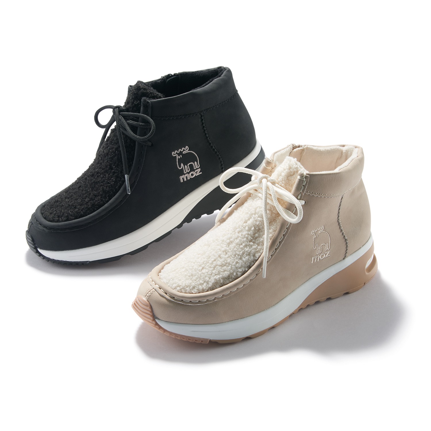 モズ 防水 サイドファスナーデザイン 軽量ブーツ