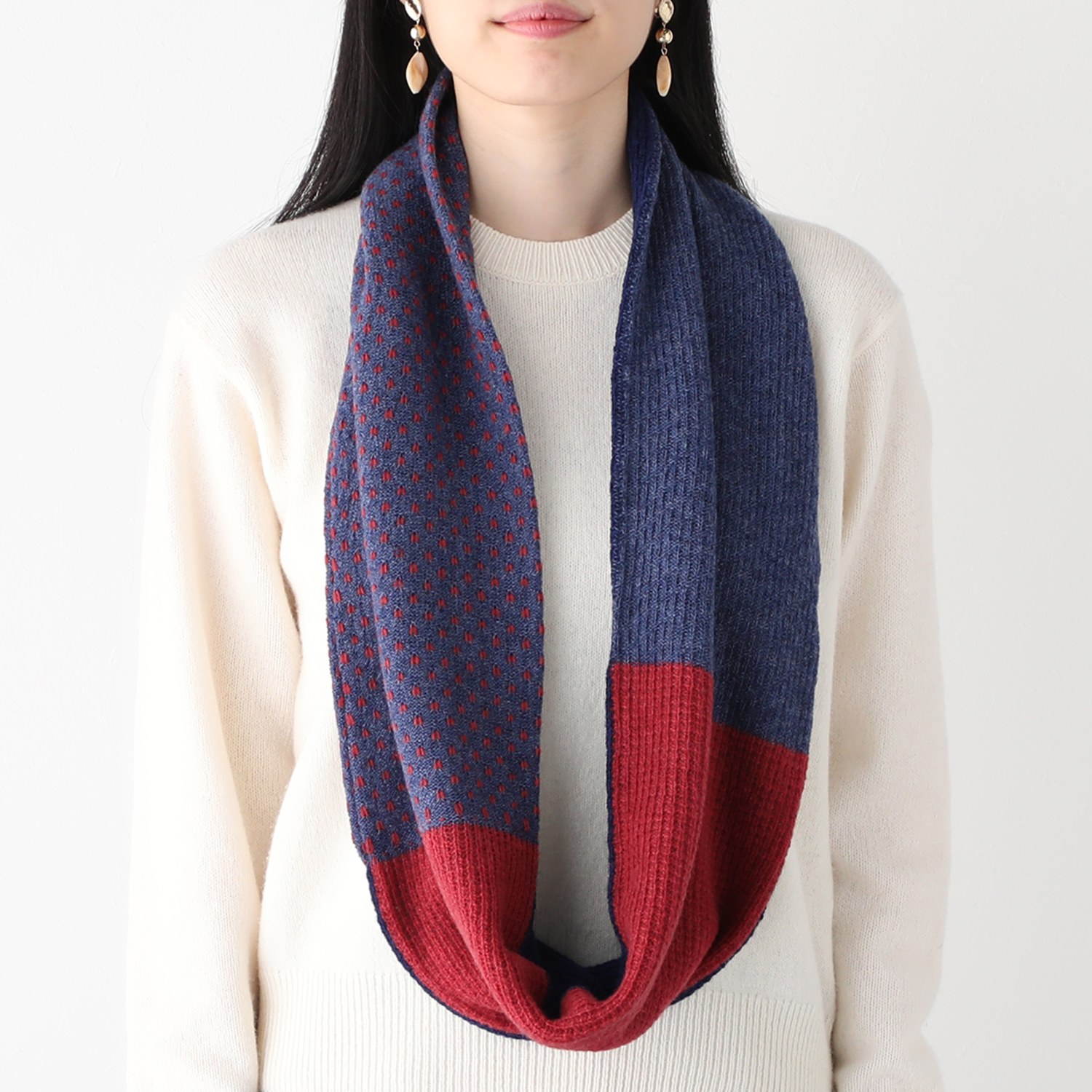 ベル・モード タスマニアラムウール ブロッキング スヌード