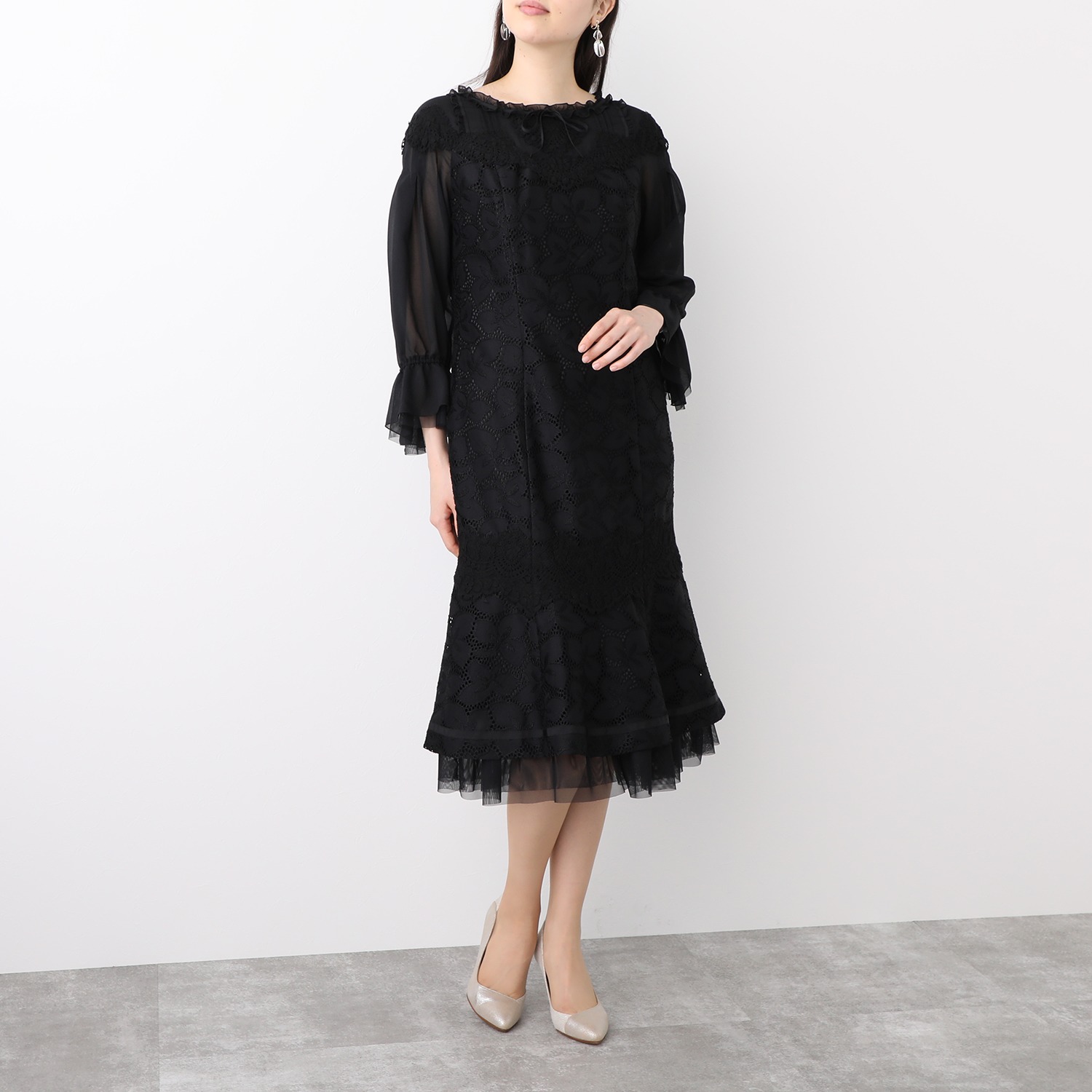 送料お直し無料 ジン カトー ラッセルレースワンピース 即日発送 レディース ワンピース Www Letsgotrivia Com