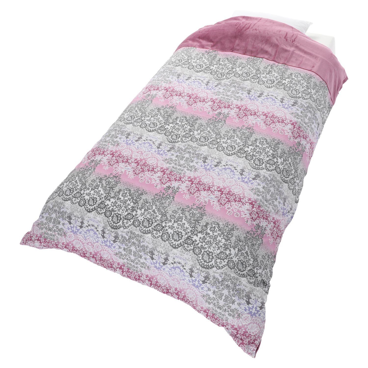 ＜シングル＞西川 取り付け簡単！ 毛布いらずの ふんわりあったか コットンパイル 綿マイヤー掛けカバー