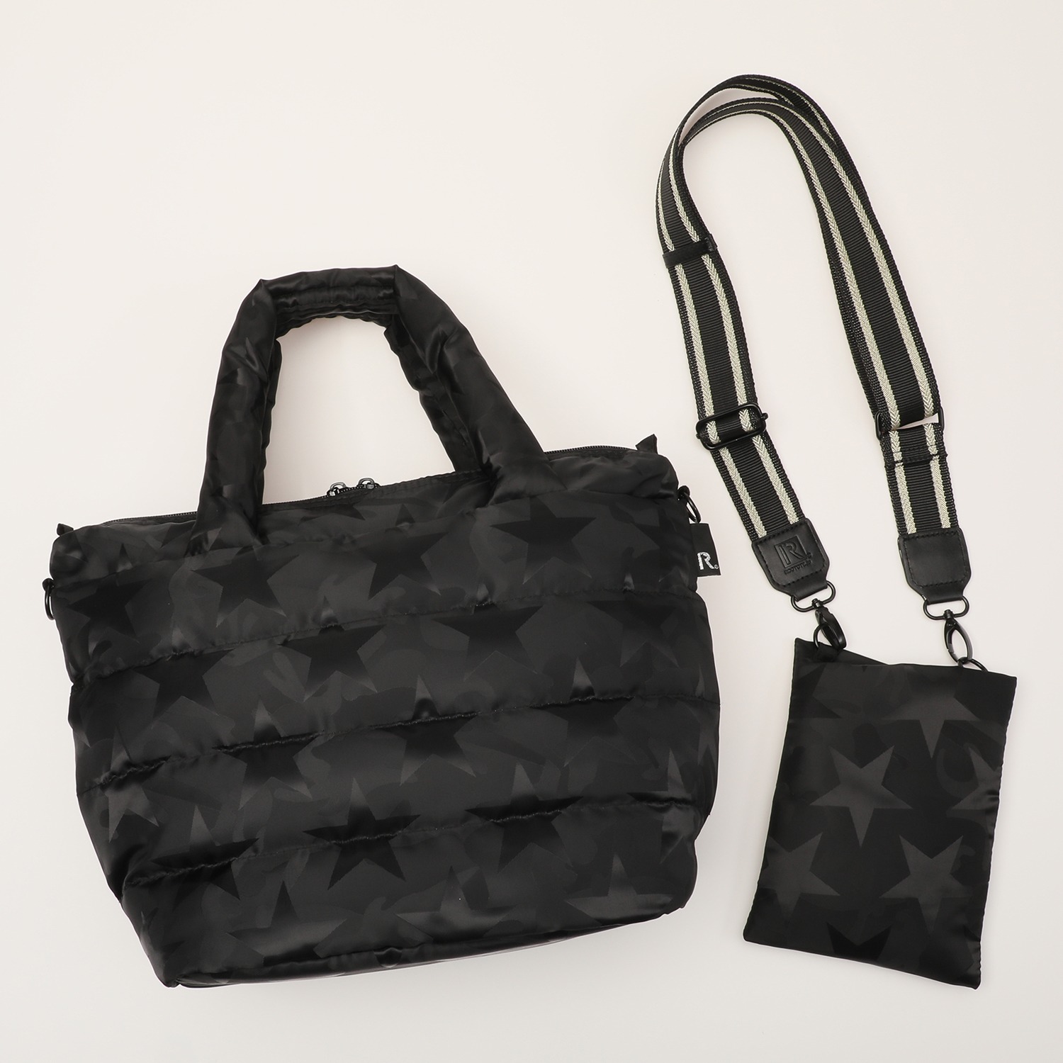 ルートート ２０周年記念！ “フェザールーデリ” トートバッグ＆ポシェット ショルダーストラップ付 ３点セット