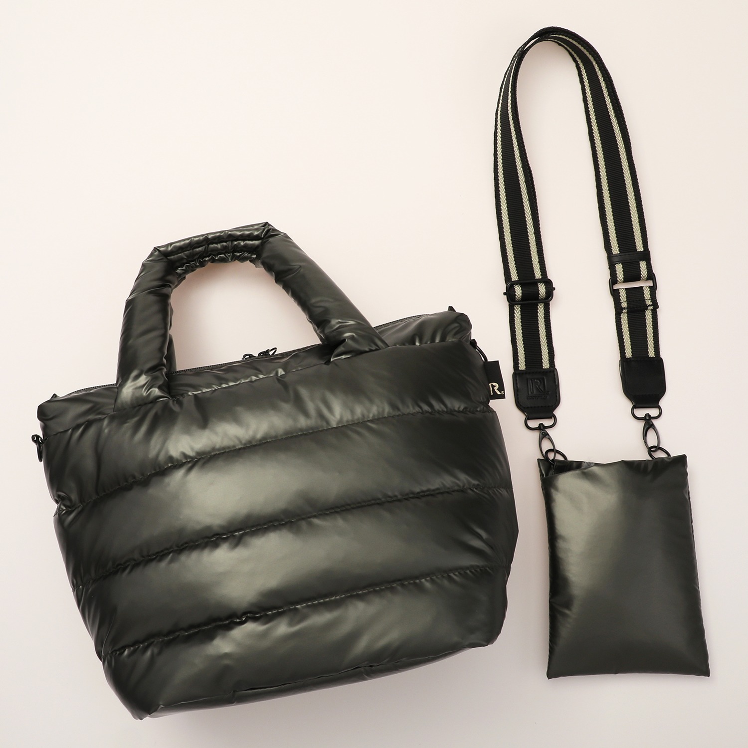 ルートート ２０周年記念！ “フェザールーデリ” トートバッグ＆ポシェット ショルダーストラップ付 ３点セット