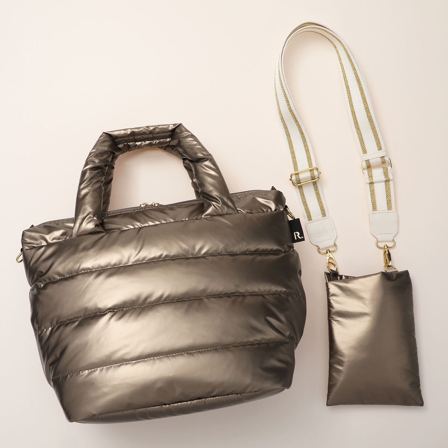 ルートート ２０周年記念！ “フェザールーデリ” トートバッグ＆ポシェット ショルダーストラップ付 ３点セット