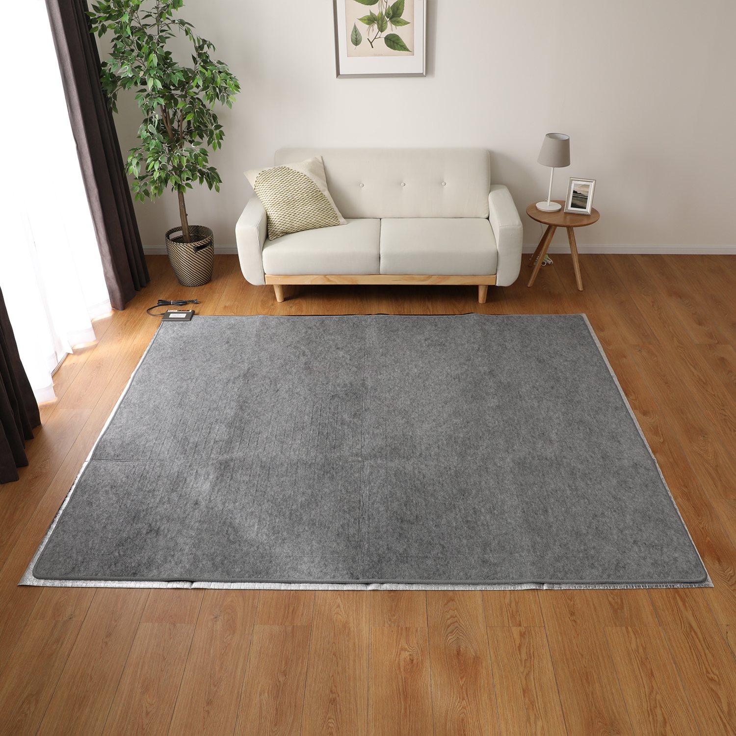 ＜３畳用サイズ＞フランネルカバー 保温マット付 ホットカーペット 