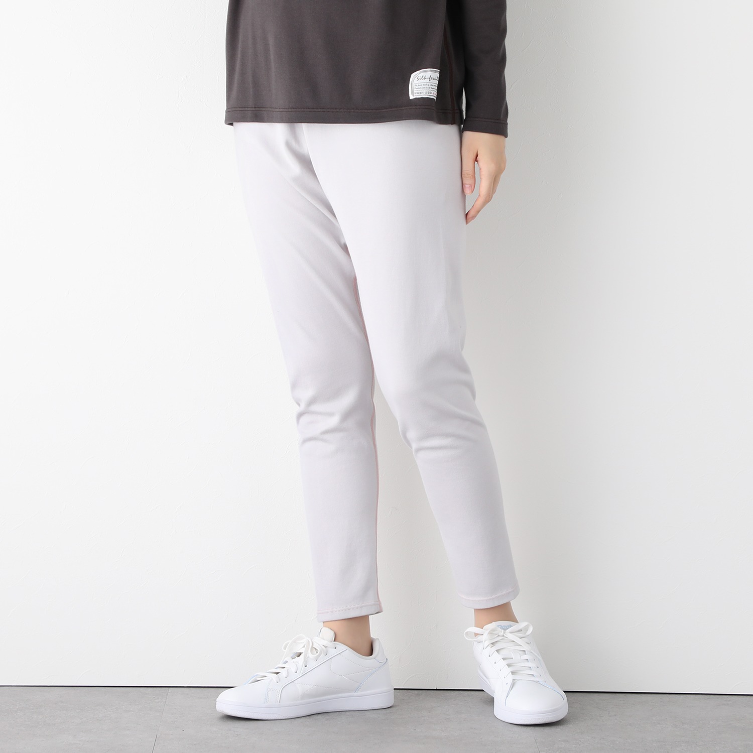 ココ・カラ 極上肌側シルク レギンスパンツ