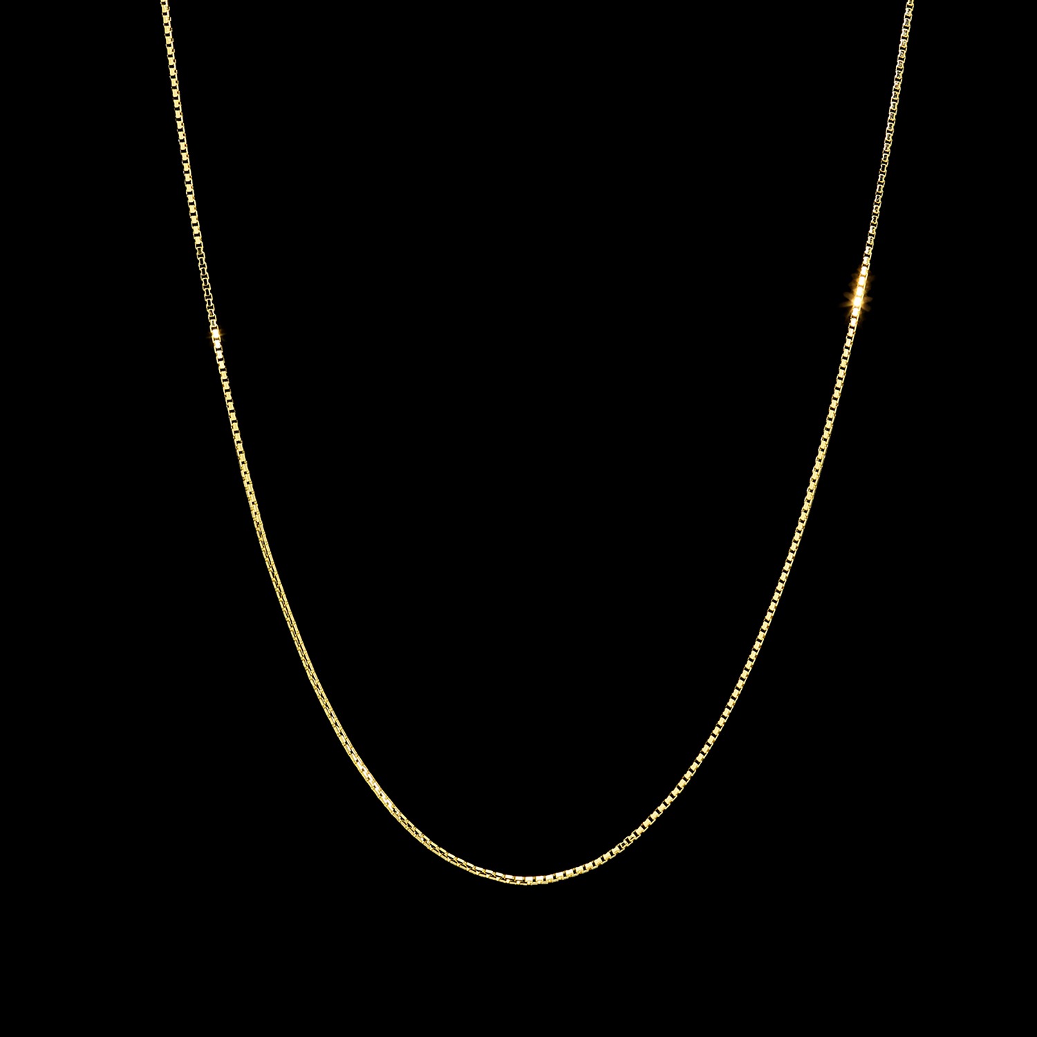 アルテッロ １８Ｋ ボックスチェーン スライドピン ネックレス