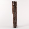 サムシング 牛革 パイソン柄アクセント ロングブーツ