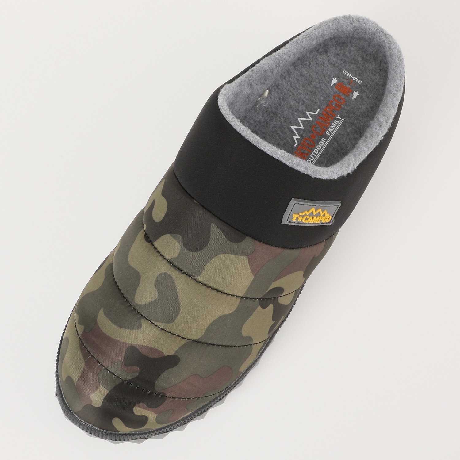 トーキョーキャンプゴー ナイロンキルティング ふわふわインソール サボシューズ