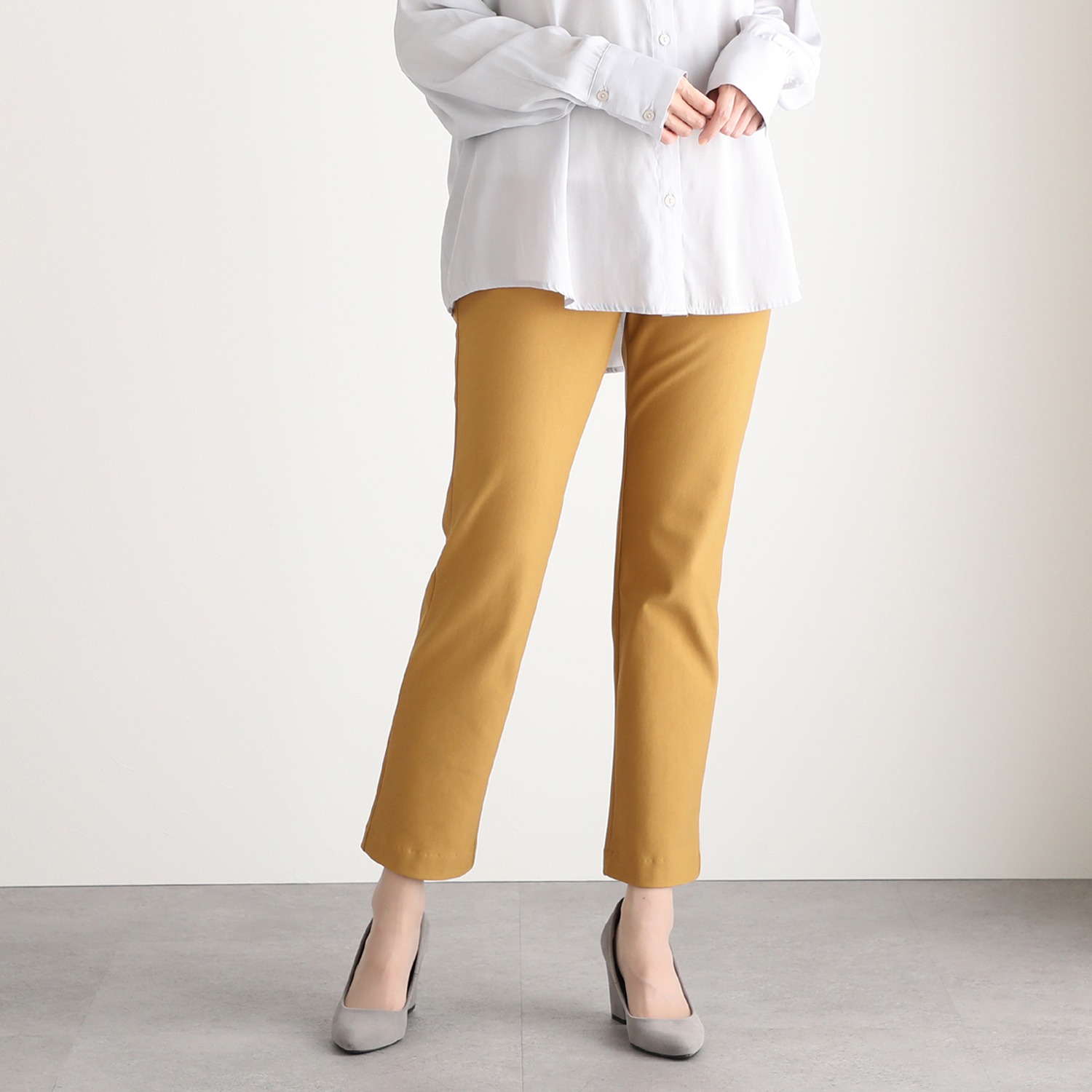 ＜股下７２ｃｍ＞ピーツー 吸湿発熱・吸放湿 裏起毛ストレートパンツ 