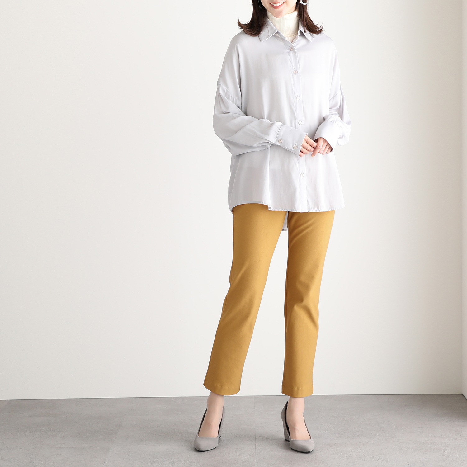 ＜股下７２ｃｍ＞ピーツー 吸湿発熱・吸放湿 裏起毛ストレートパンツ 