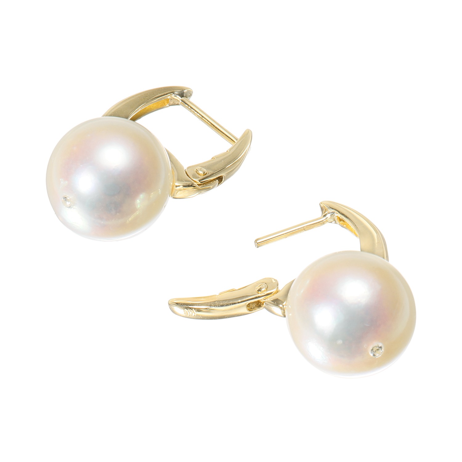 ジュペレ １８Ｋ 国産アコヤパール プチモードピアス