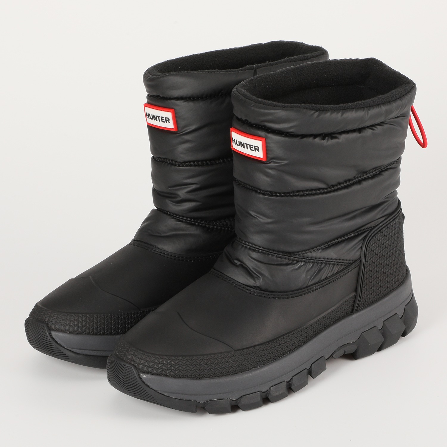 ＜ブラック＞ハンター スノーショートブーツ 