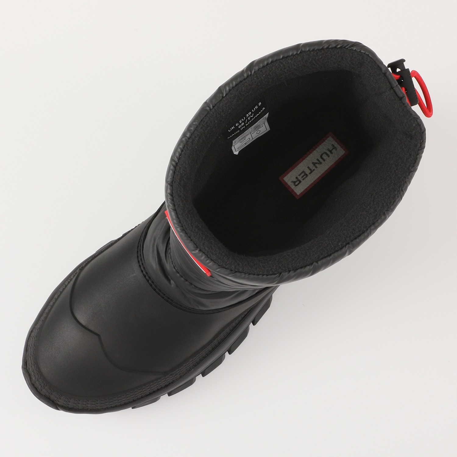 ＜ブラック＞ハンター スノーショートブーツ 