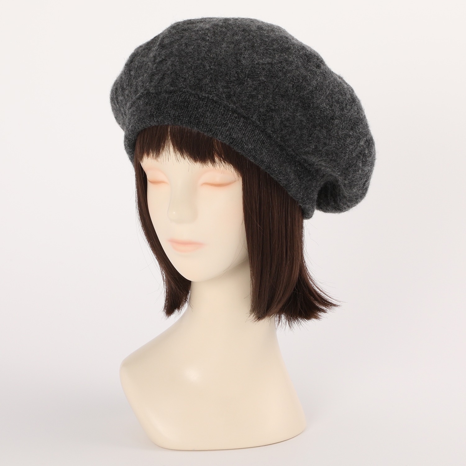 ミリーセヴァルセン 日本製 ウール１００％ ふんわり柔らか 小顔見せニット帽