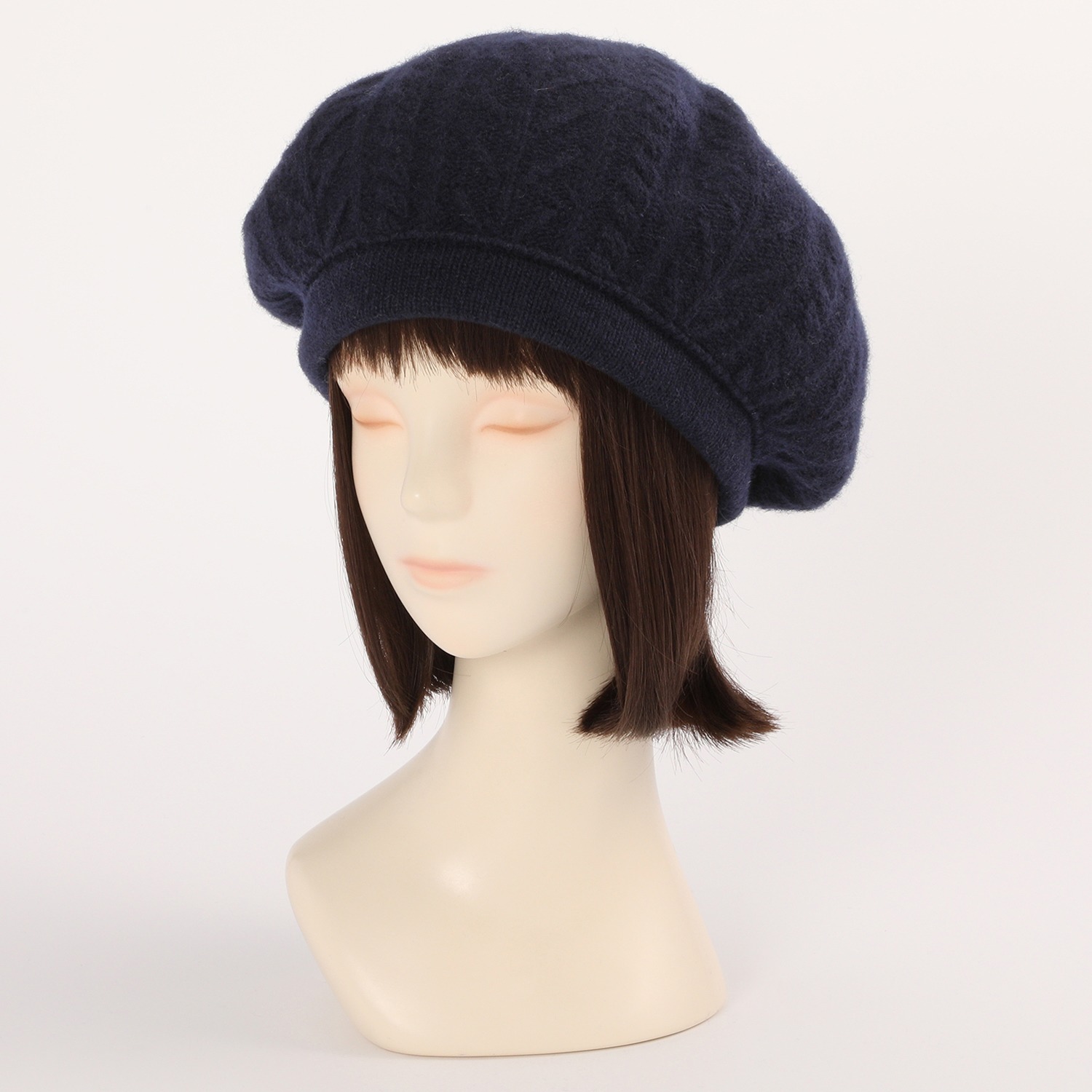 ミリーセヴァルセン 日本製 ウール１００％ ふんわり柔らか 小顔見せニット帽