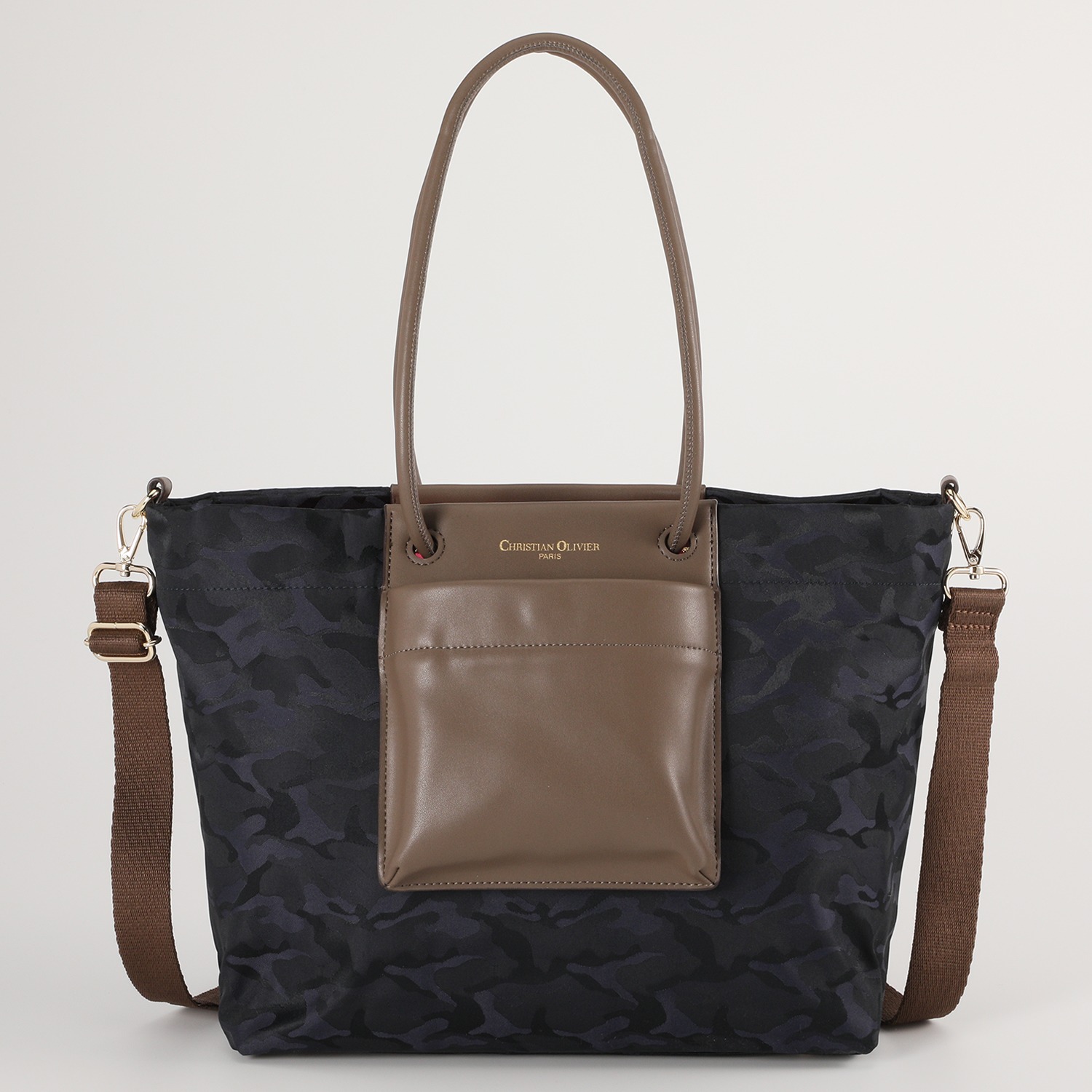 クリスチャン　オリビエ はっ水ジャガード ２ウェイトートバッグ