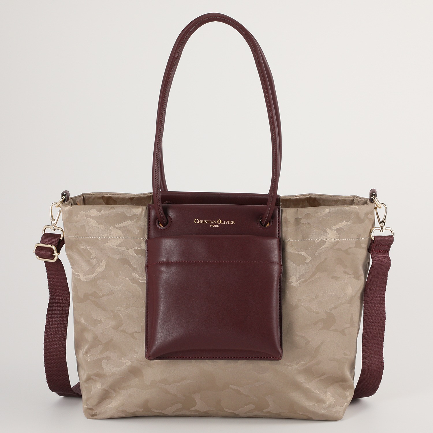 クリスチャン　オリビエ はっ水ジャガード ２ウェイトートバッグ