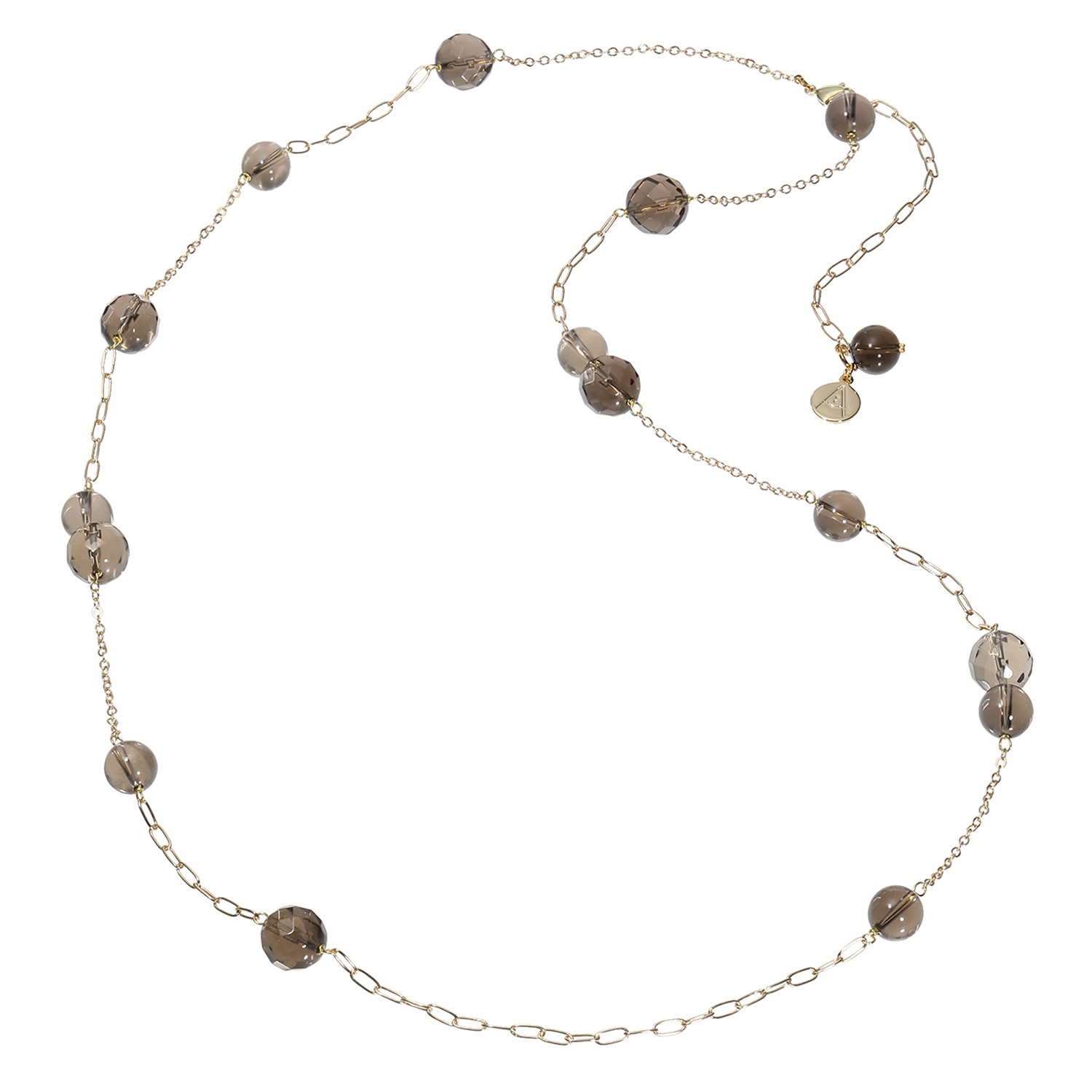 エアリーフェアリー スモーキークォーツ リズミカルステーション ロングネックレス