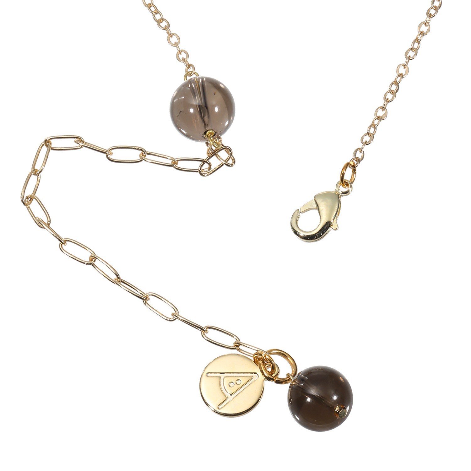 エアリーフェアリー スモーキークォーツ リズミカルステーション ロングネックレス