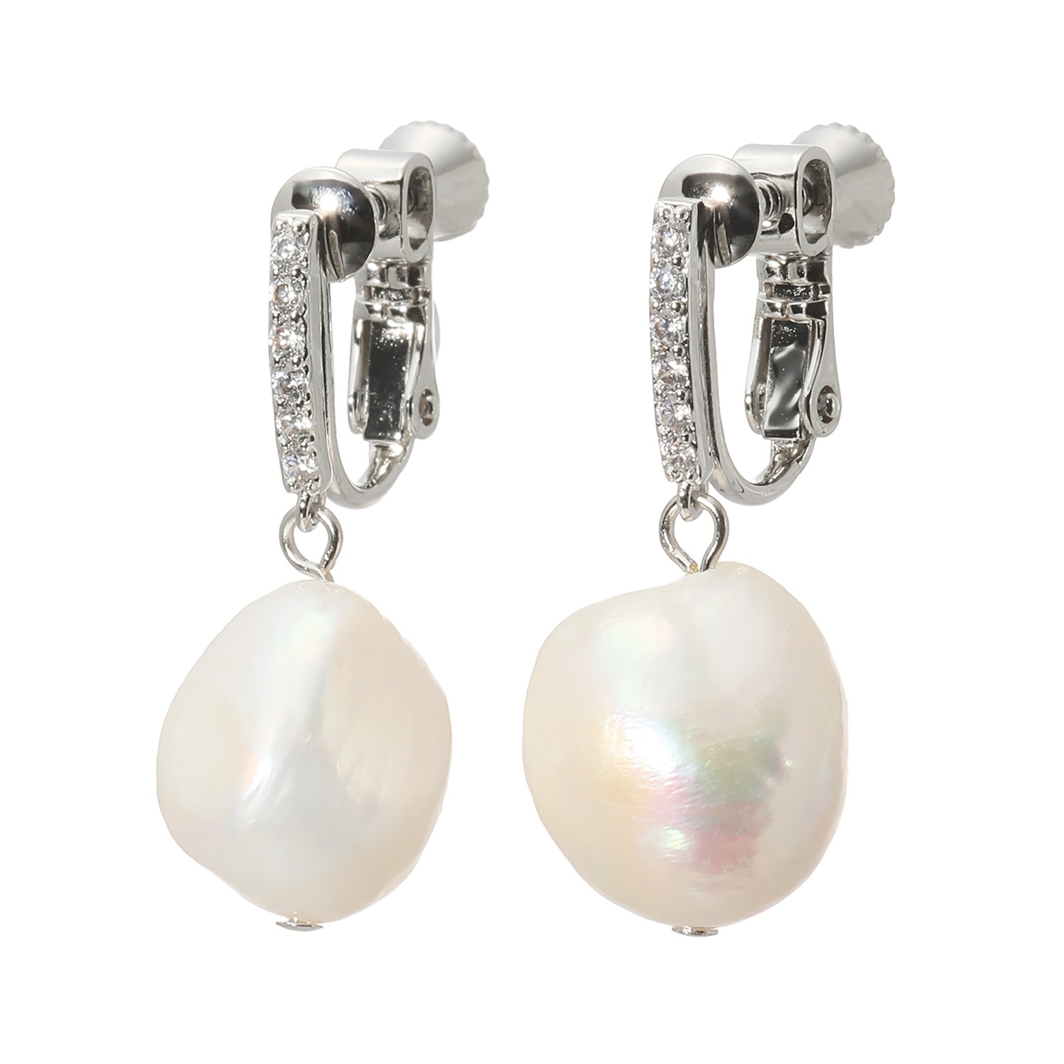 エアリーフェアリー 淡水バロックパール＆ＣＺ エレガントレディ イヤリング／ピアス