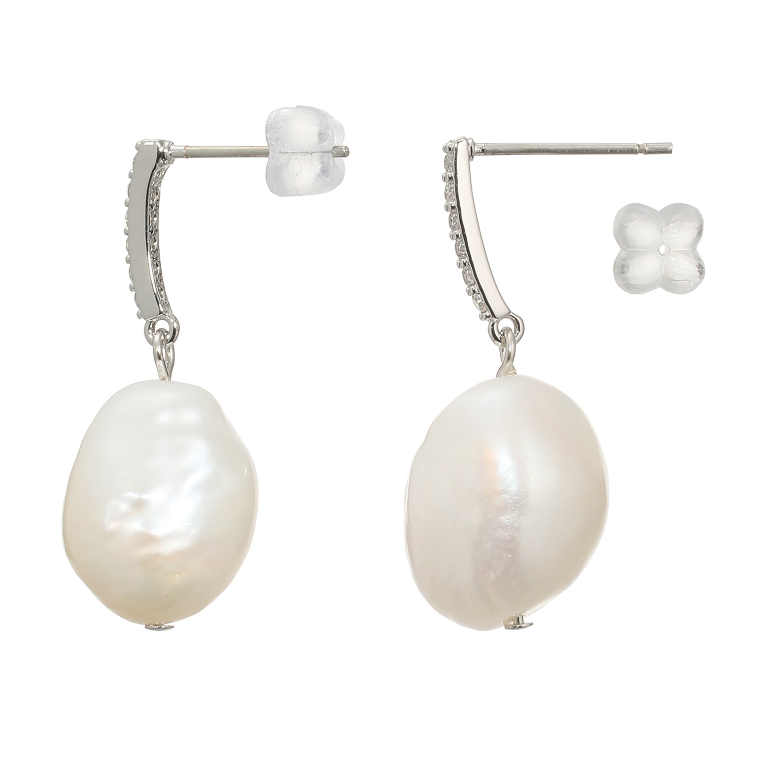 エアリーフェアリー 淡水バロックパール＆ＣＺ エレガントレディ イヤリング／ピアス