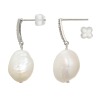 エアリーフェアリー 淡水バロックパール＆ＣＺ エレガントレディ イヤリング／ピアス