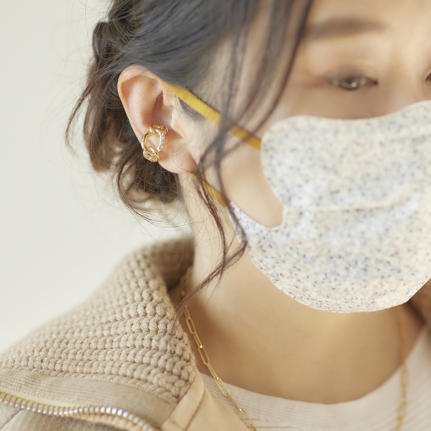 シマ・リリアーナ ビジュウ チェーンモティーフ イヤーカフ ＜片側のみ＞