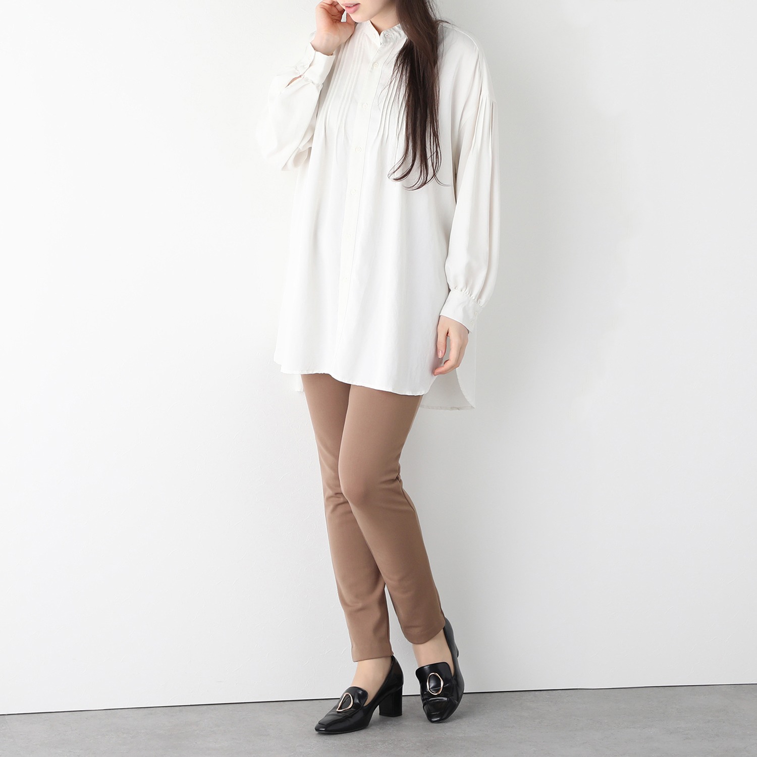 ＜股下７２ｃｍ＞ピーツー 吸湿発熱・吸放湿 裏起毛スリムパンツ 